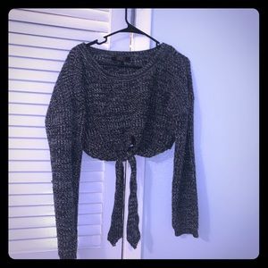 Cute cropped oversized sweater